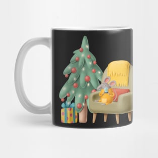 Christmas Holiday Snowglobe Mouse Mug